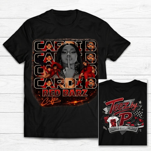 Cardi B Red Barz Tee