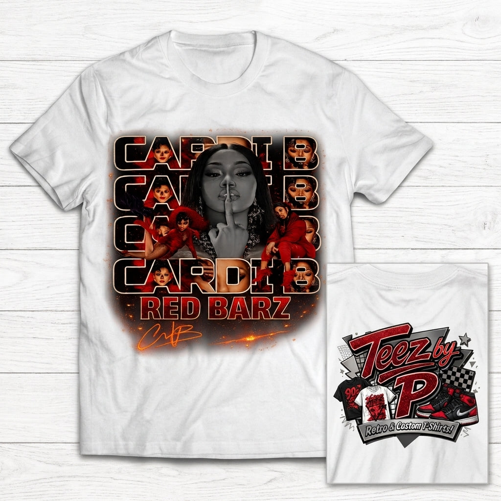 Cardi B Red Barz Tee