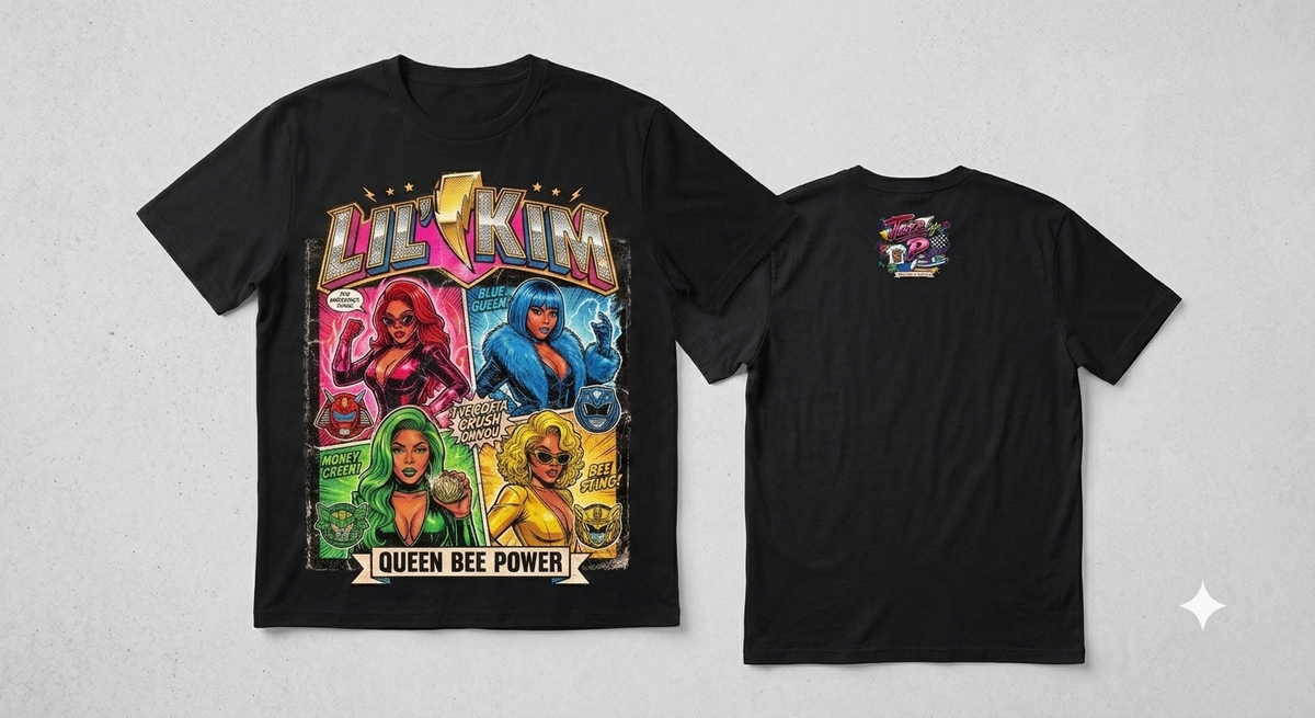 Lil' Kim 'Queen Bee Power' Vintage Comic Tee