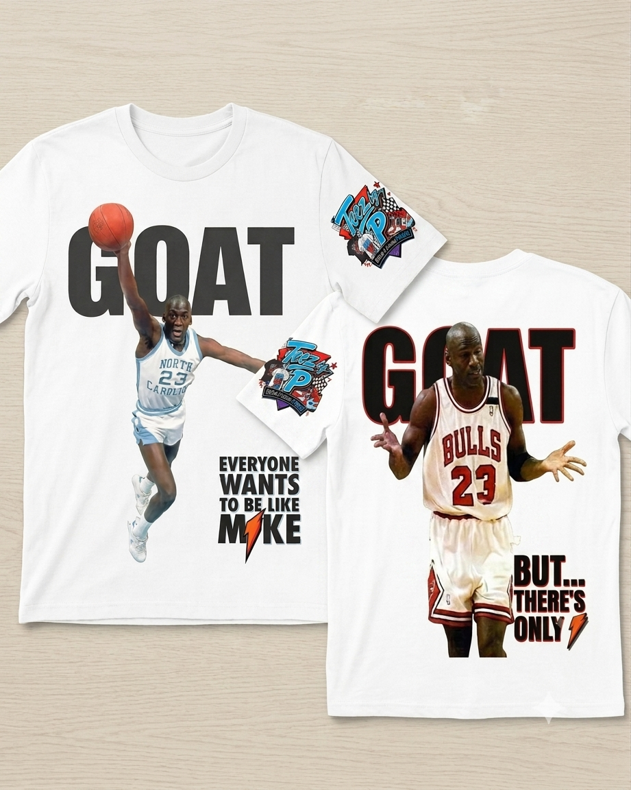 Michael Jordan 'GOAT' Vintage Graphic Tee