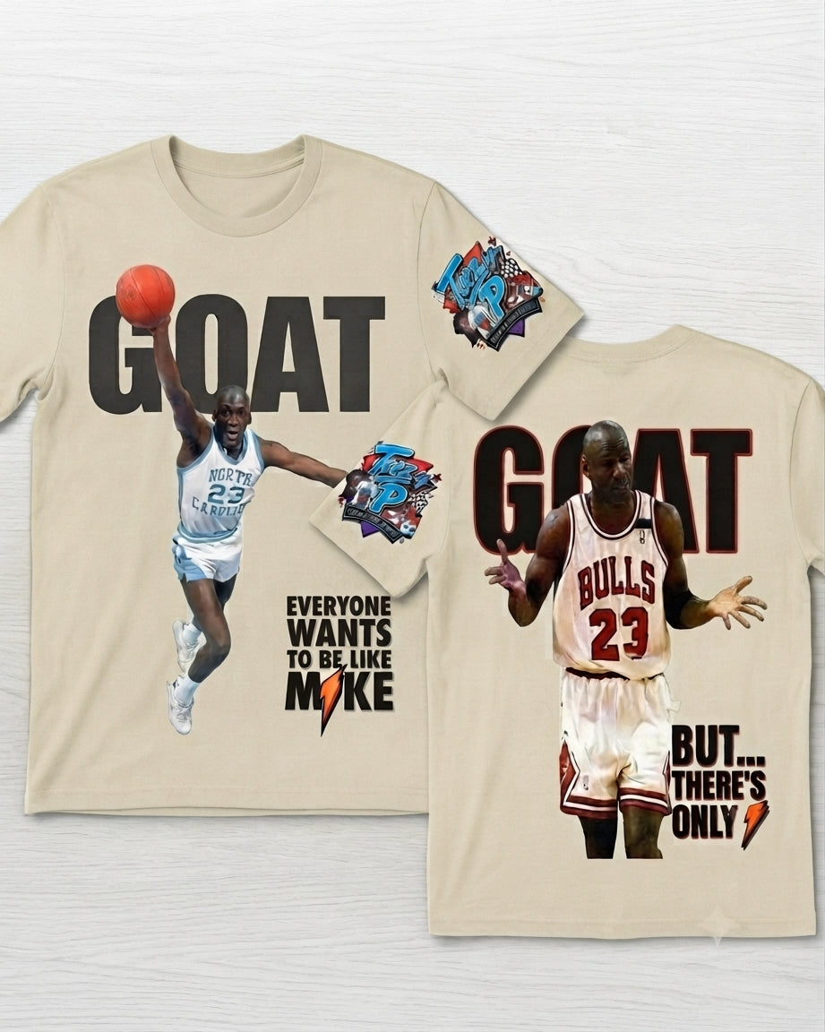 Michael Jordan 'GOAT' Vintage Graphic Tee