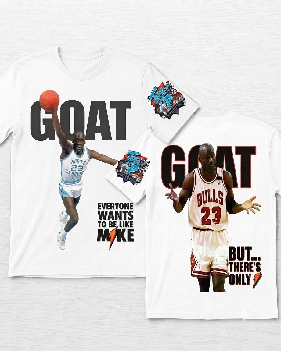 Michael Jordan 'GOAT' Vintage Graphic Tee